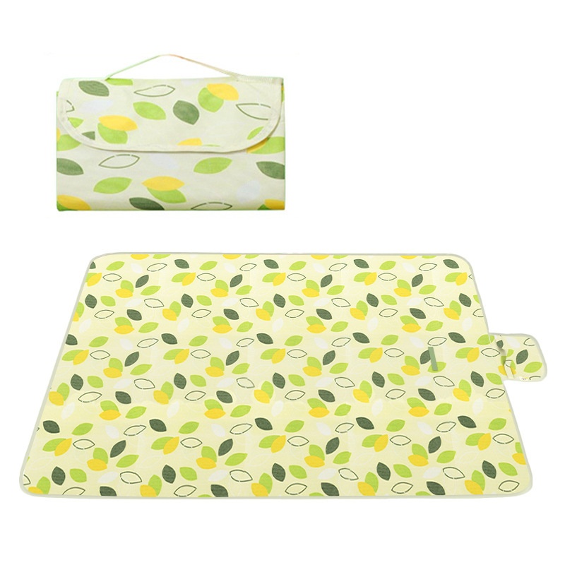 Outdoor Camping Blanket - 200x200cm特大ピクニックマット防水防砂ビーチブランケット3層厚手キャンプラグ折りたたみ式ポータブル屋外芝生用
