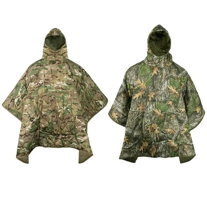 Outdoor Camping Blanket - 屋外キャンプケープ寝袋冬用ウェアラブルマントブランケットソフト寝袋マントアウトドアスポーツ寝袋ポンチョ