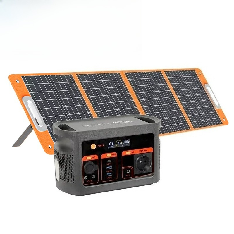 Battery Outdoor Camping - 300W純正弦波ソーラー発電機、LiFePO4バッテリー搭載、キャンプ、家庭用エネルギー、屋外AC/DC電源、ポータブル電源