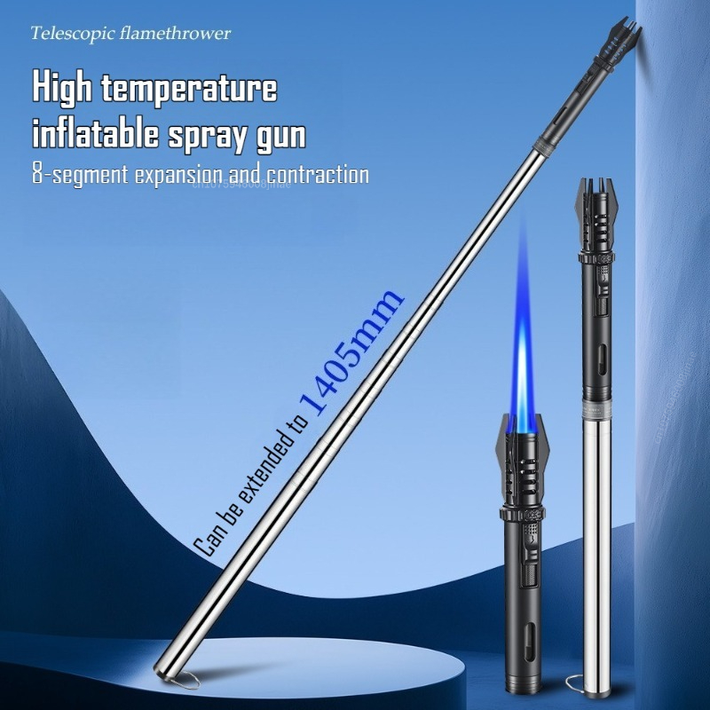 Outdoor Camping Direct - 新型ハンドヘルド拡張型インフレータブル高温スピットファイアガン屋外キャンプバーベキューライターポータブル直接充電式スプレーガン