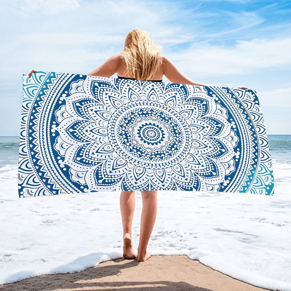 Outdoor Camping Blanket - 70x140cm出張旅行用軽量バスタオル、フィットネス、水泳、吸水性ビーチタオル、アウトドアキャンプ、ビーチブランケット