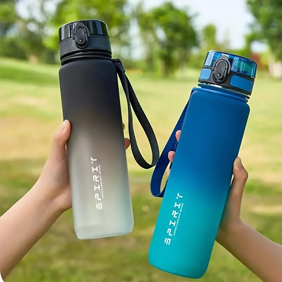 Outdoor Camping Direct - グラデーションウォーターボトル - 1000ml/600ml/750ml 容量 アウトドア キャンプ