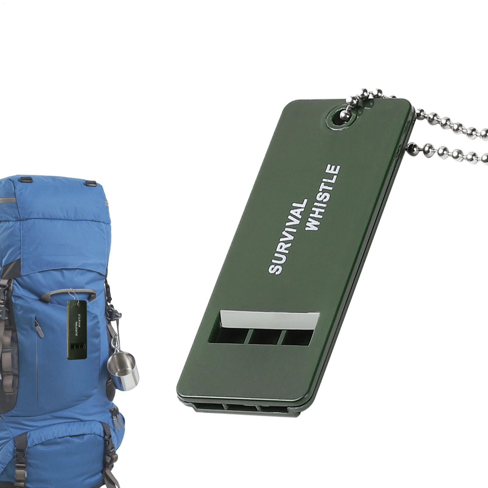 Outdoor Camping Essential Gear - 1 個 3 周波数ホイッスル高デシベルサバイバルホイッスル屋外ハイキングキャンプホイッスル狩猟ホイッスル緊急サバイバルツール