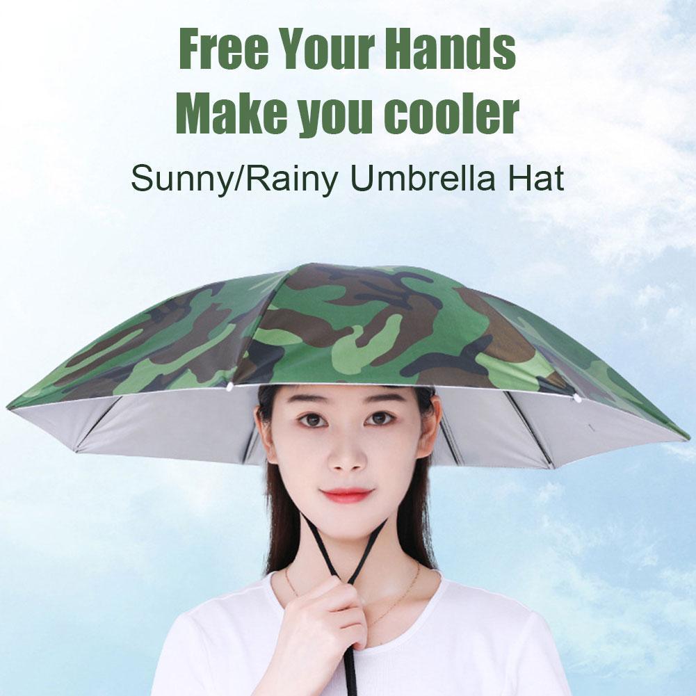 Outdoor Camping Umbrella - 傘付きのポータブルで折りたたみ可能なフィッシングハット,キャンプやアウトドアフィッシング用の折りたたみ式防水キャップ
