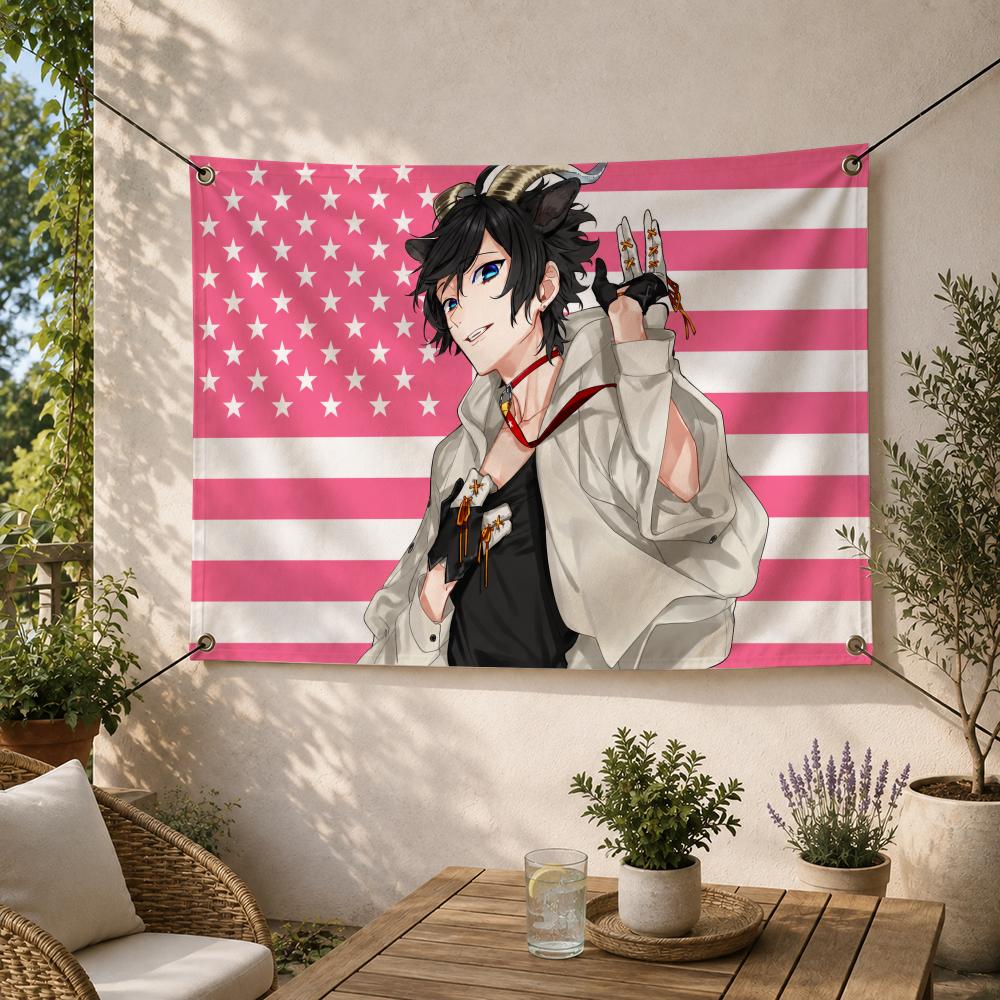 Outdoor Camping Anime - ロマンスアニメ「I-Izumi Miyamura」の装飾旗バナー、屋外の庭、庭園、キャンプ、パーティー、家の壁掛け装飾に。