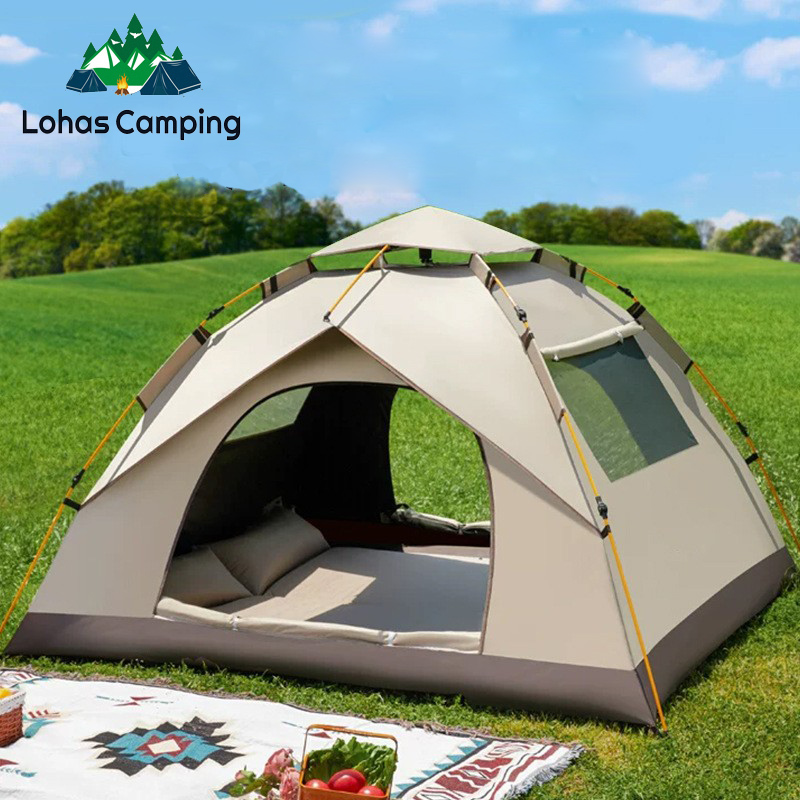 Jinli Outdoor Camping - Lohascamping ポータブル折りたたみ式自動ポップアップテント、屋外ピクニックやキャンプ用、雨よけパークテント
