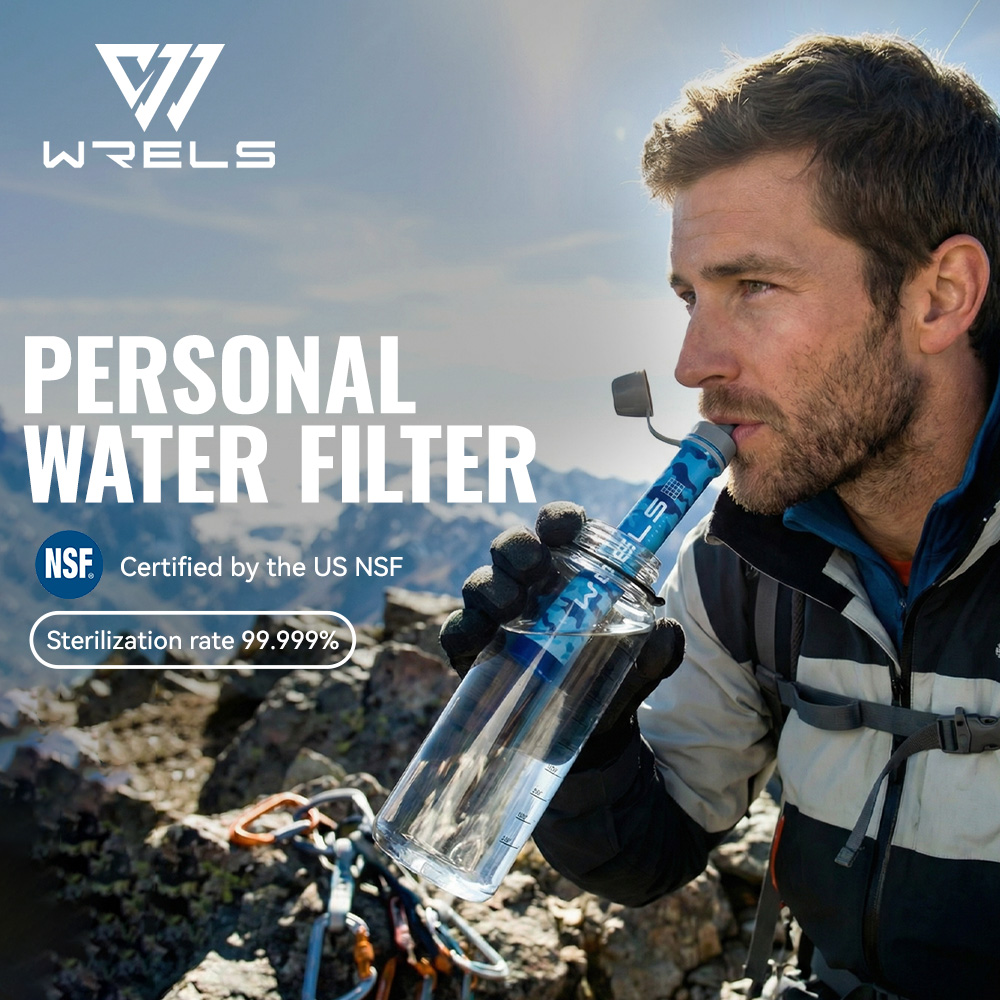 Outdoor Camping Direct - WRELS 屋外ポータブル浄水器セット キャンプ用浄水器 サバイバルまたは緊急用品用 純化直接飲用