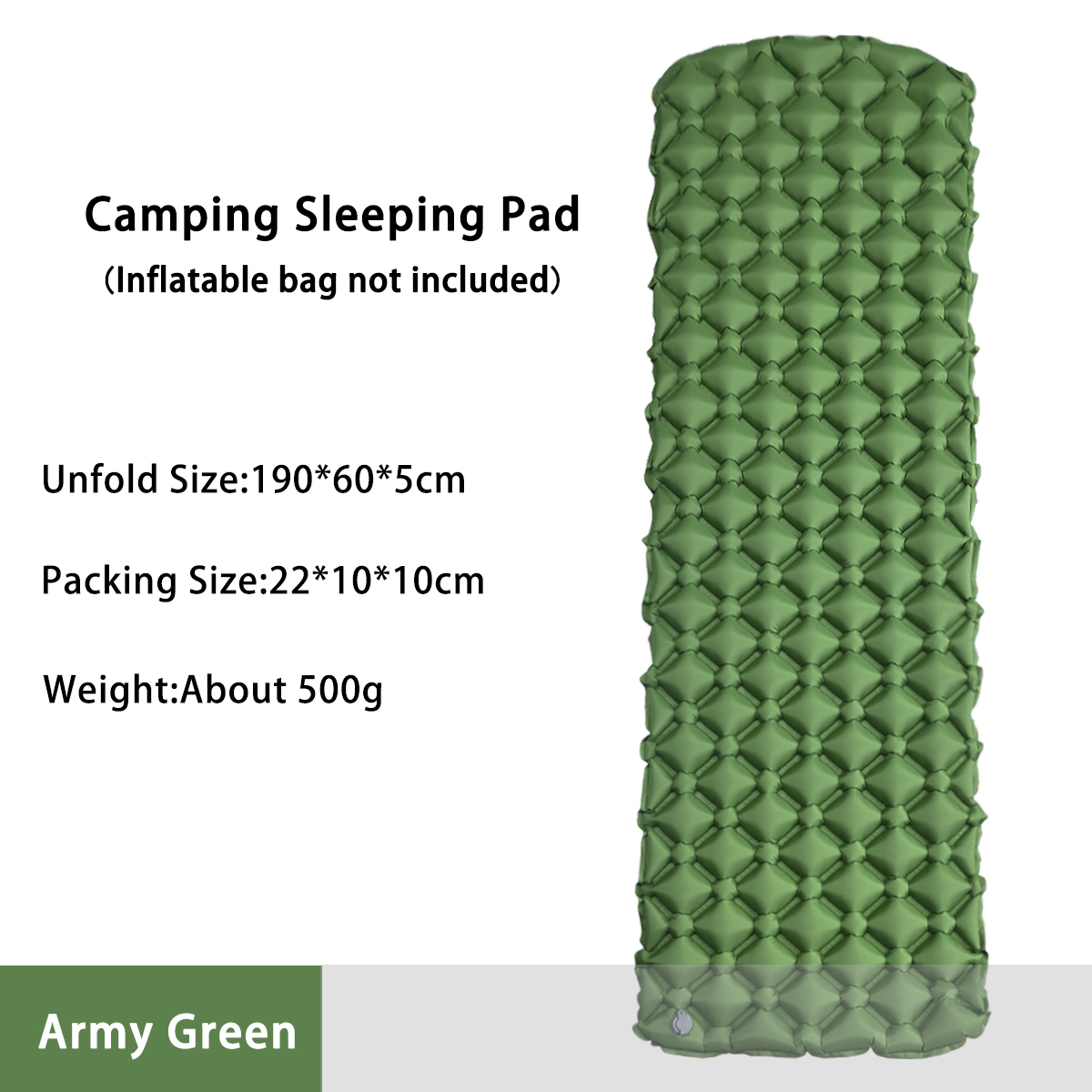 Outdoor Camping Blanket - キャンプ用インフレータブルマットレス テント用折りたたみキャンプベッド スリーピングパッド ピクニックブランケット トラベルエアマット キャンプ用品