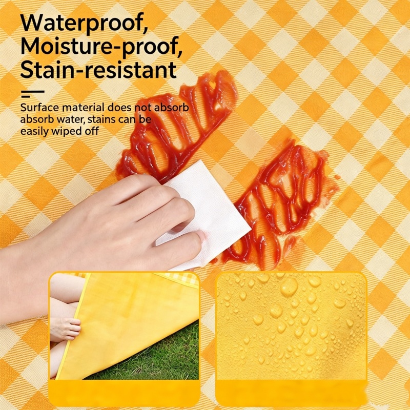 200x200cm特大ピクニックマット防水防砂ビーチブランケ - Outdoor Camping Blanket のレビューと価格