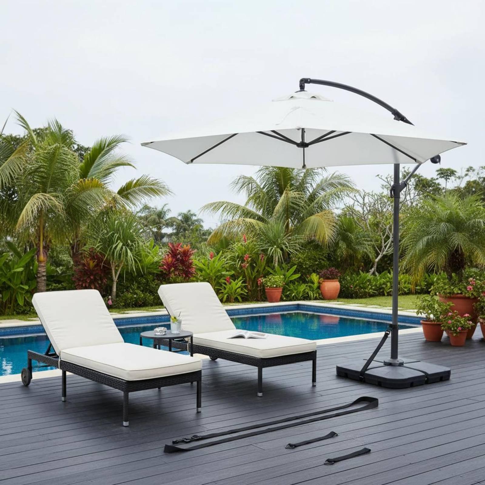 屋外用傘ストラップセット 調節可能なパラソル固定バンド 防風 - Outdoor Camping Umbrella のレビューと価格