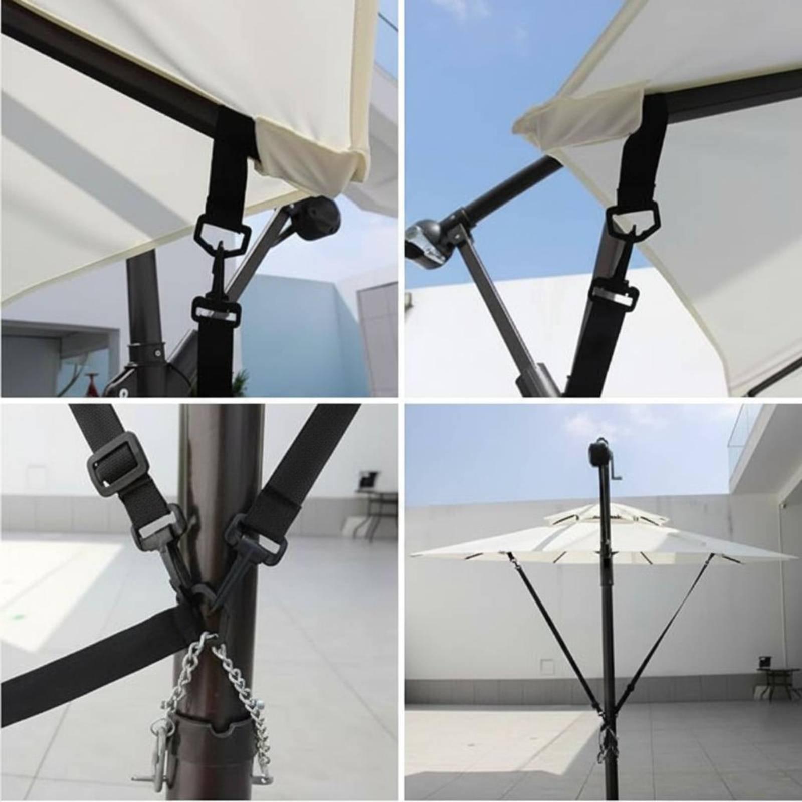 屋外用傘ストラップセット 調節可能なパラソル固定バンド 防風 - Outdoor Camping Umbrella のレビューと価格