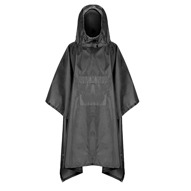 AB34-アウトドアレインコート レインポンチョ ポケット付 - Camping Rain Poncho のレビューと価格