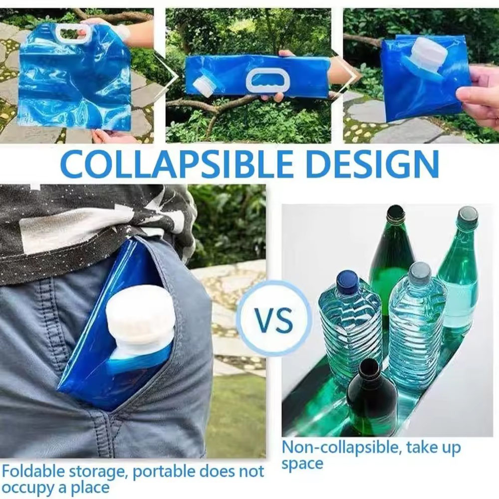 ポータブル5L/10L/15L屋外折りたたみ式携帯用水袋キャ - Outdoor Camping Direct のレビューと価格
