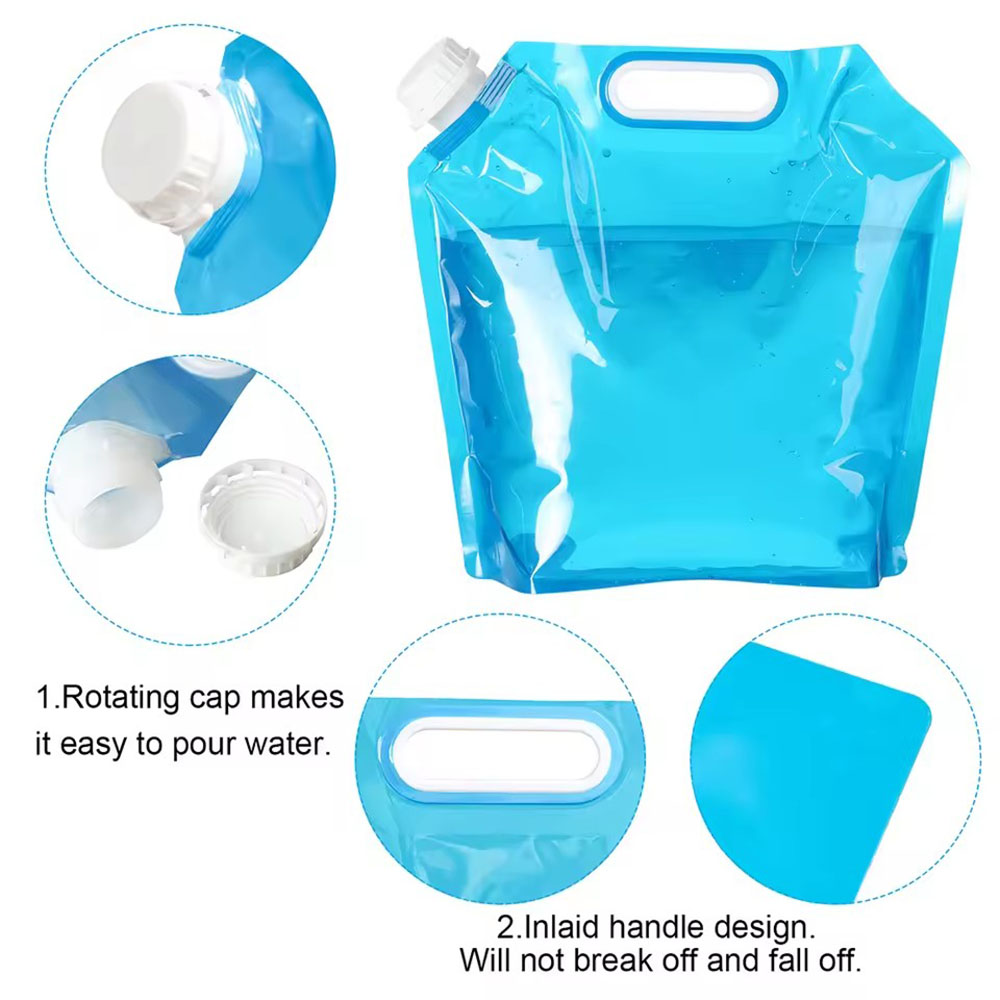 ポータブル5L/10L/15L屋外折りたたみ式携帯用水袋キャ - Outdoor Camping Direct のレビューと価格