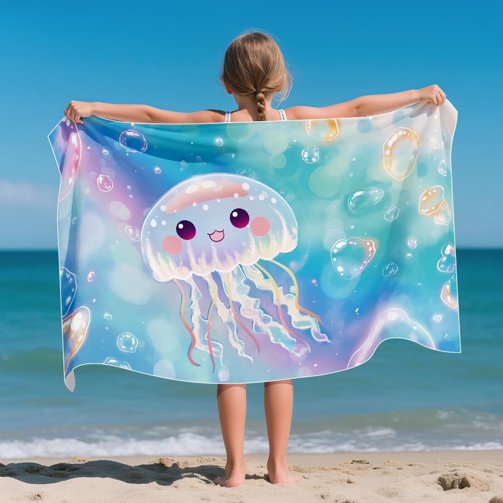 漫画柄ビーチタオル キッズバージョン 31x51インチ バス - Outdoor Camping Blanket のレビューと価格