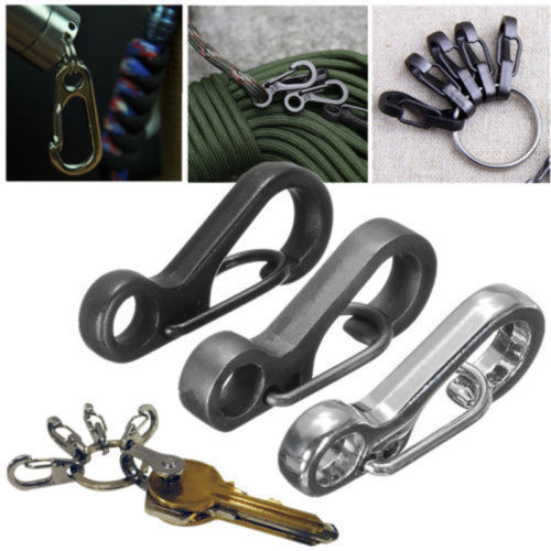 10 ピース/ロットミニカラビナパラコード戦術ギアフックキー - Outdoor Camping Essential Gear のレビューと価格