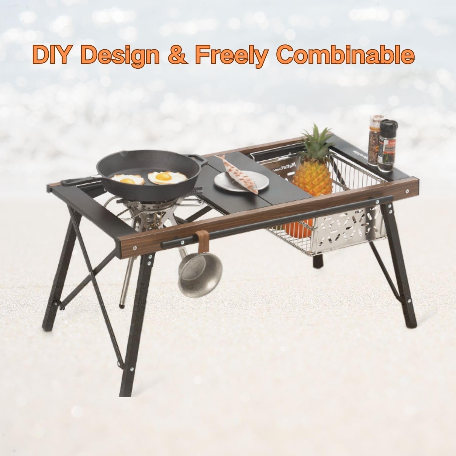 折りたたみ式 IGT キャンプテーブル ポータブル 軽量 ア - Outdoor Camping Kitchen Setup のレビューと価格
