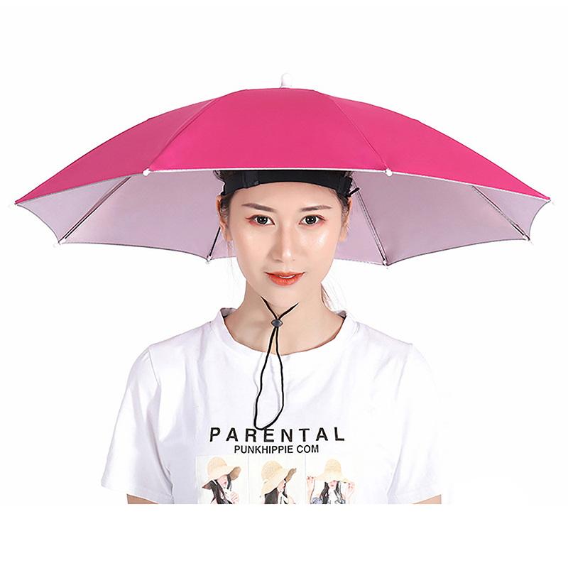 ポータブル釣り傘帽子 雨よけ＆日よけ アウトドアキャンプ用ヘ - Outdoor Camping Umbrella のレビューと価格