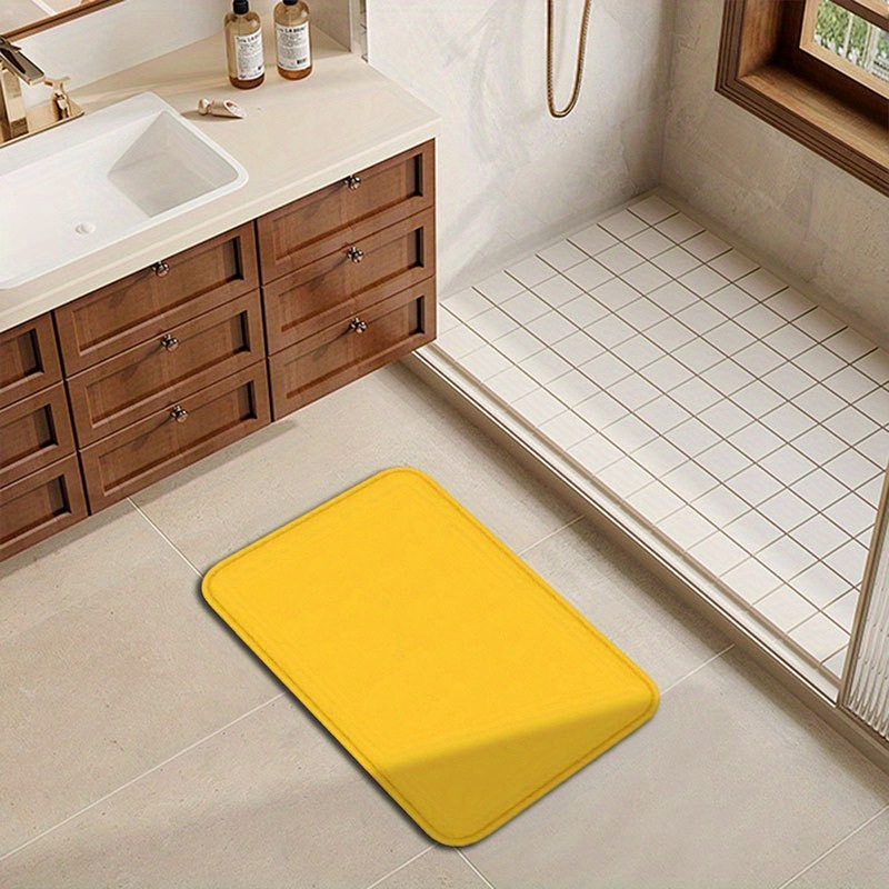 1枚入り 純黄色柄 ドアマット キッチンラグ 滑り止め ポッ - Outdoor Camping Sink のレビューと価格