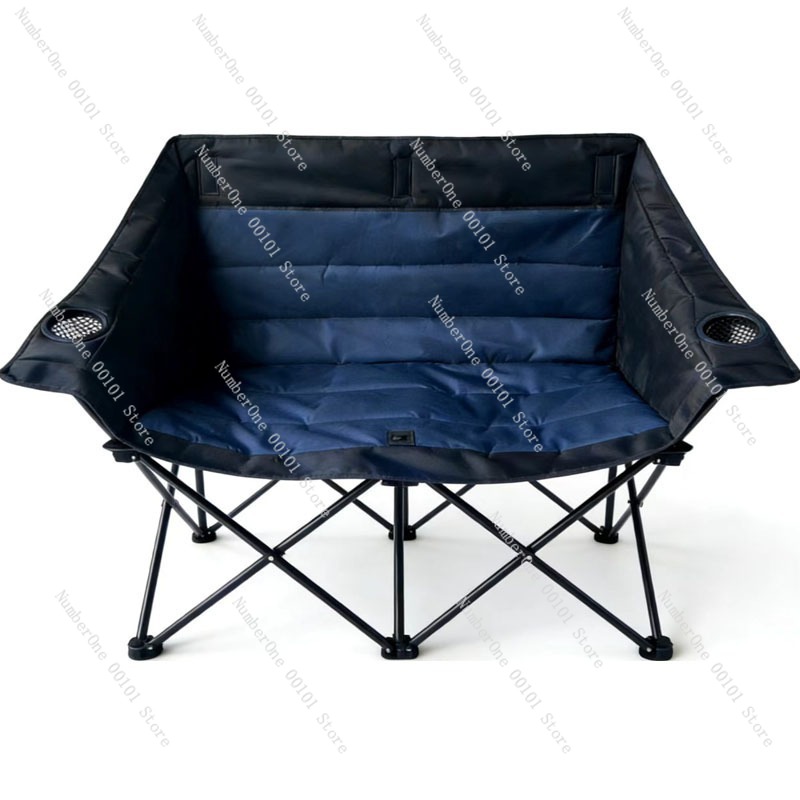 ポータブル屋外折りたたみダブルキャンプチェアパッド入り2人掛 - Outdoor Camping Folding Chairs のレビューと価格