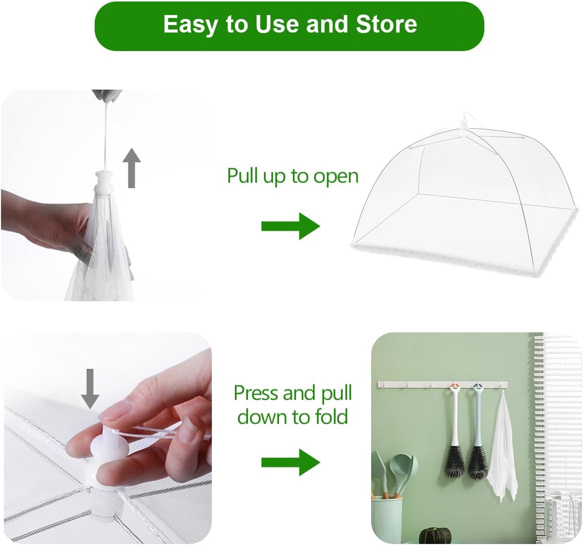 (6個セット) メッシュフードカバー テント傘 屋外ピクニッ - Outdoor Camping Umbrella のレビューと価格