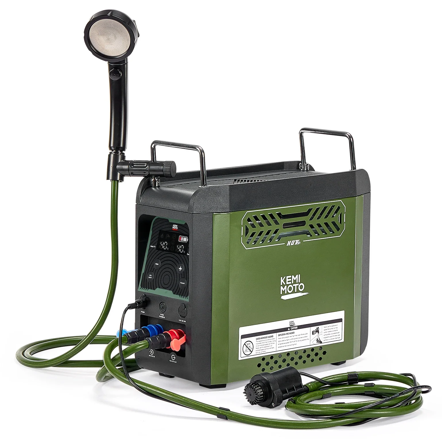 KEMIMOTO 給湯器 ポータブルシャワー ブタン ポンプ - Battery Outdoor Camping のレビューと価格