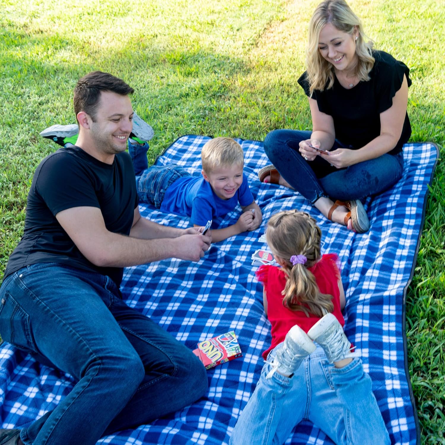 大型防水アウトドアブランケット - 超厚手プレミアムキルティ - Outdoor Camping Blanket のレビューと価格