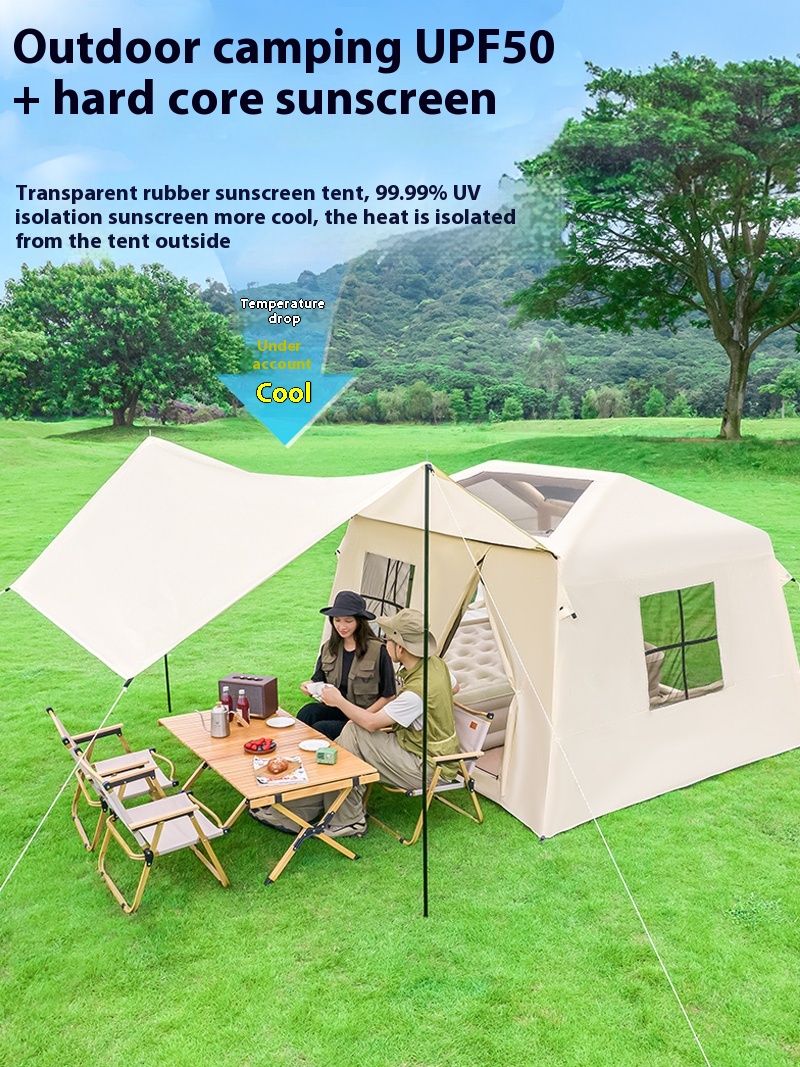 大テント、キャンプテント、エアーテント、4-6人用エアーテン - Jinli Outdoor Camping のレビューと価格