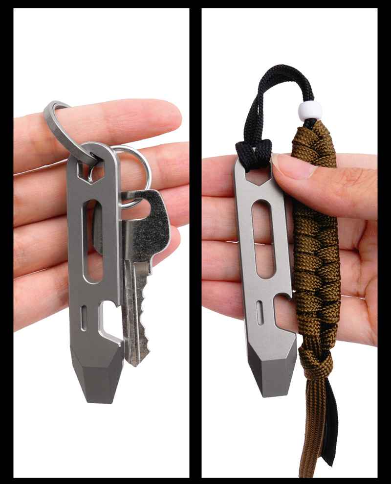 8 センチメートル CNC TC4 チタン合金バール栓抜き段 - Outdoor Camping Essential Gear のレビューと価格