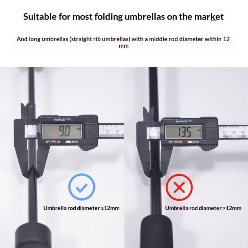1 セットポリエステルプラスチック傘クリップハンズフリー軽量 - Outdoor Camping Umbrella のレビューと価格