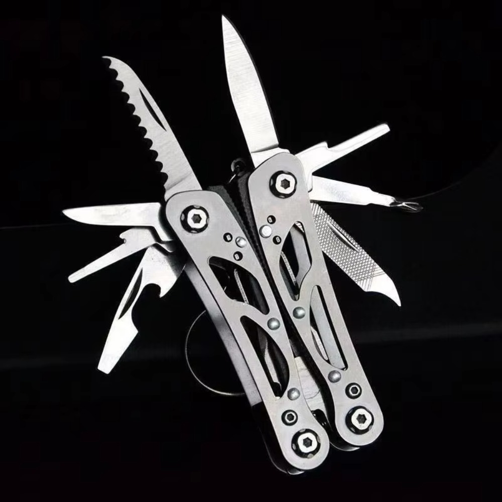 キャンプ用マルチツール ステンレス製携帯折りたたみナイフプラ - Outdoor Camping Essential Gear のレビューと価格