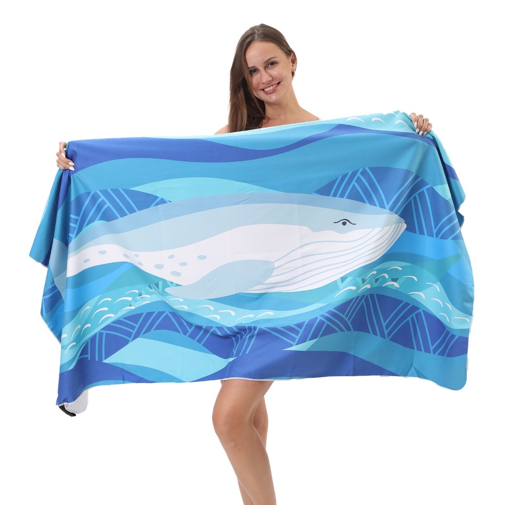 マイクロファイバー速乾バスタオル 31.5x63インチ 吸水 - Outdoor Camping Blanket のレビューと価格