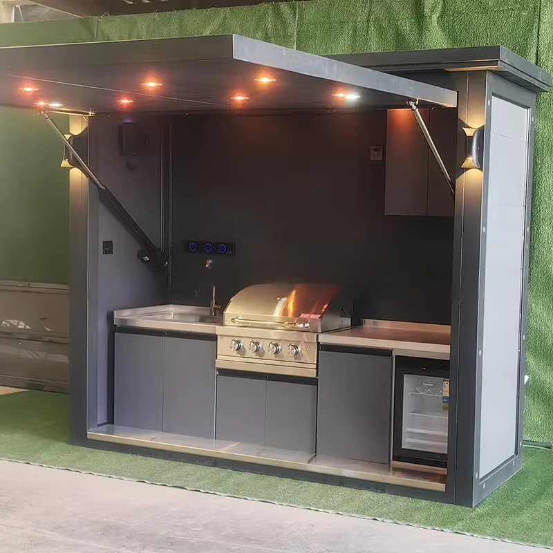 ポータブル屋外キッチンポッド 防水 全天候型調理ステーション - Outdoor Camping Kitchen Setup のレビューと価格