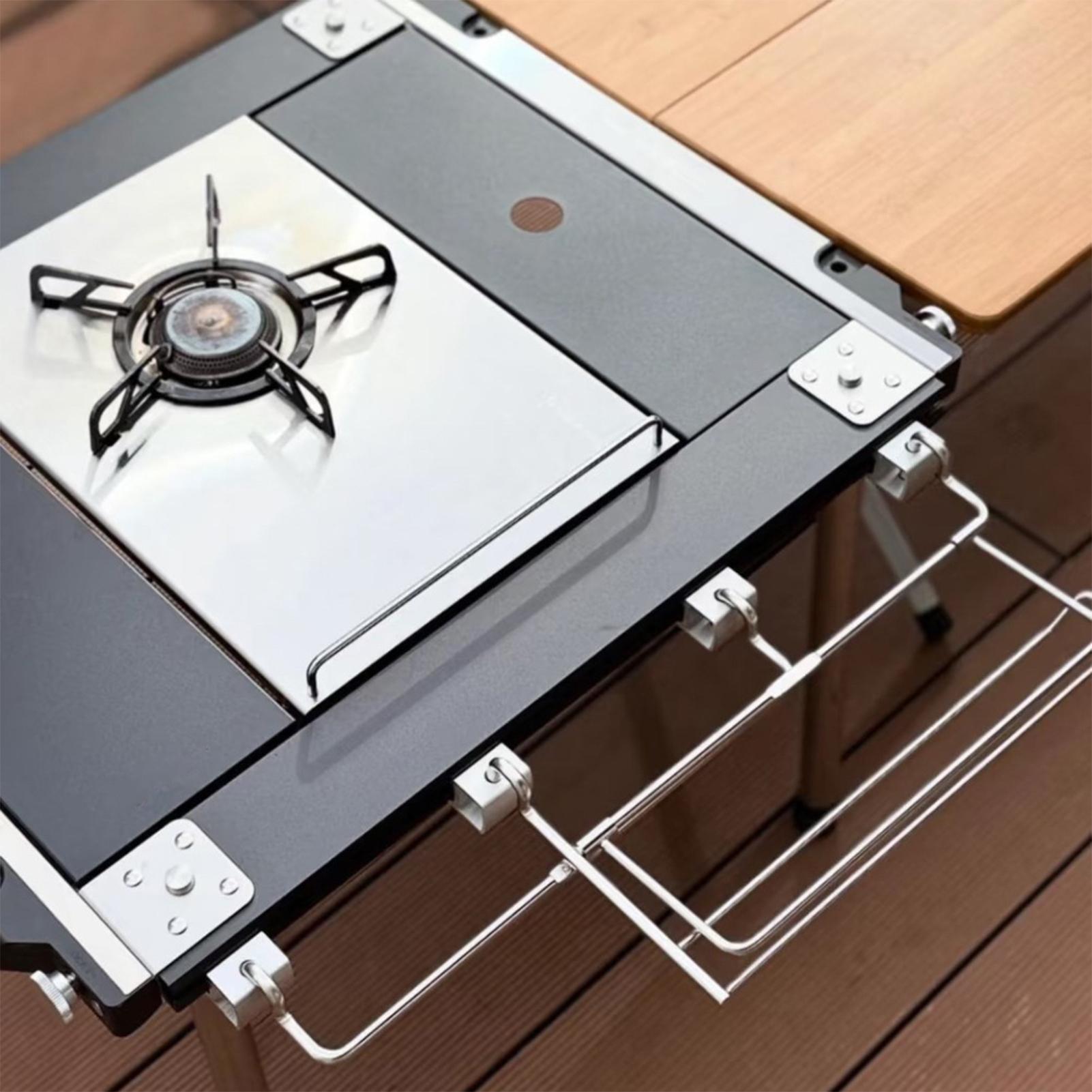 スライドバックルキャンプテーブル屋外キッチンセットアップアク - Outdoor Camping Kitchen Setup のレビューと価格