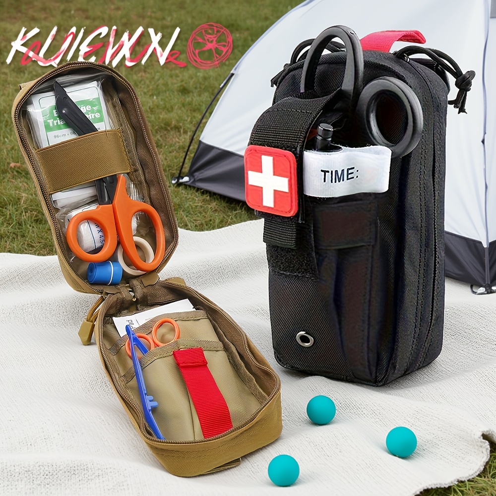 戦術的な救急箱止血帯医療救助モールポーチサバイバルギアキャン - Outdoor Camping Essential Gear のレビューと価格