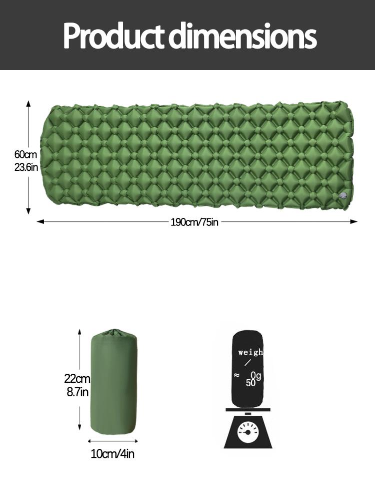キャンプ用インフレータブルマットレス テント用折りたたみキャ - Outdoor Camping Blanket のレビューと価格