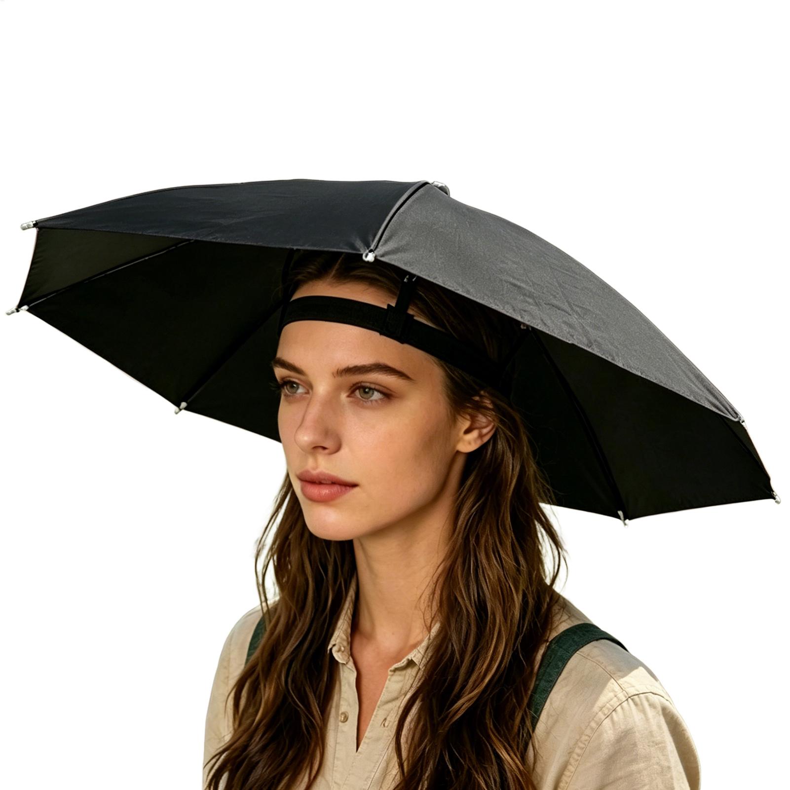 折りたたみ傘帽子防水ハンズフリー帽子調節可能な日よけ帽子女性 - Outdoor Camping Umbrella のレビューと価格